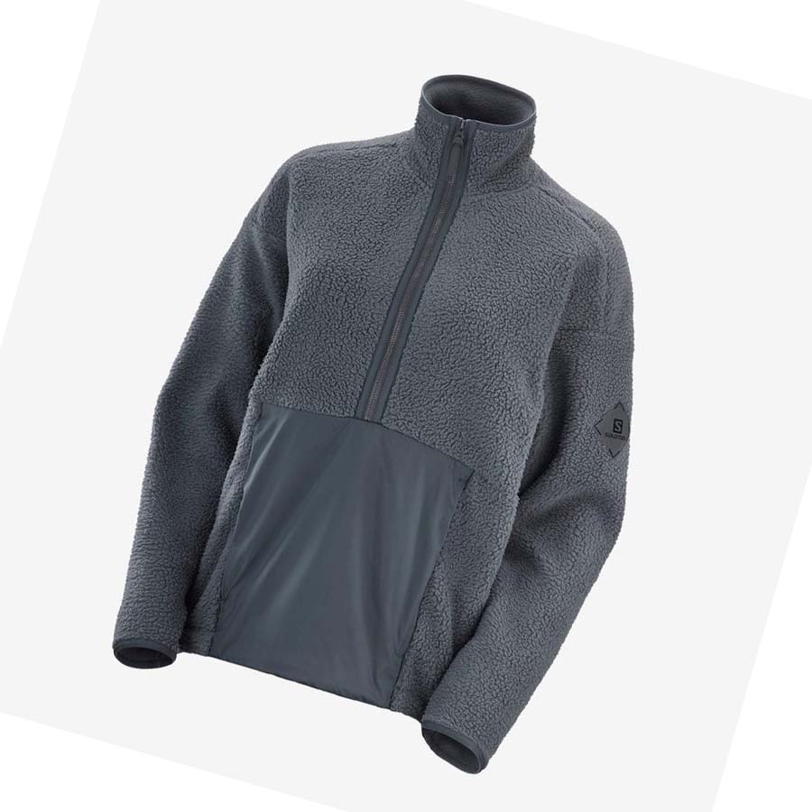 Sudadera Con Capucha Salomon SNOWSHELTER TEDDY Mujer Negros | MX 2508AHK